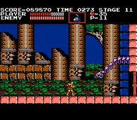 une photo d'Ã©cran de Castlevania sur Nintendo Nes